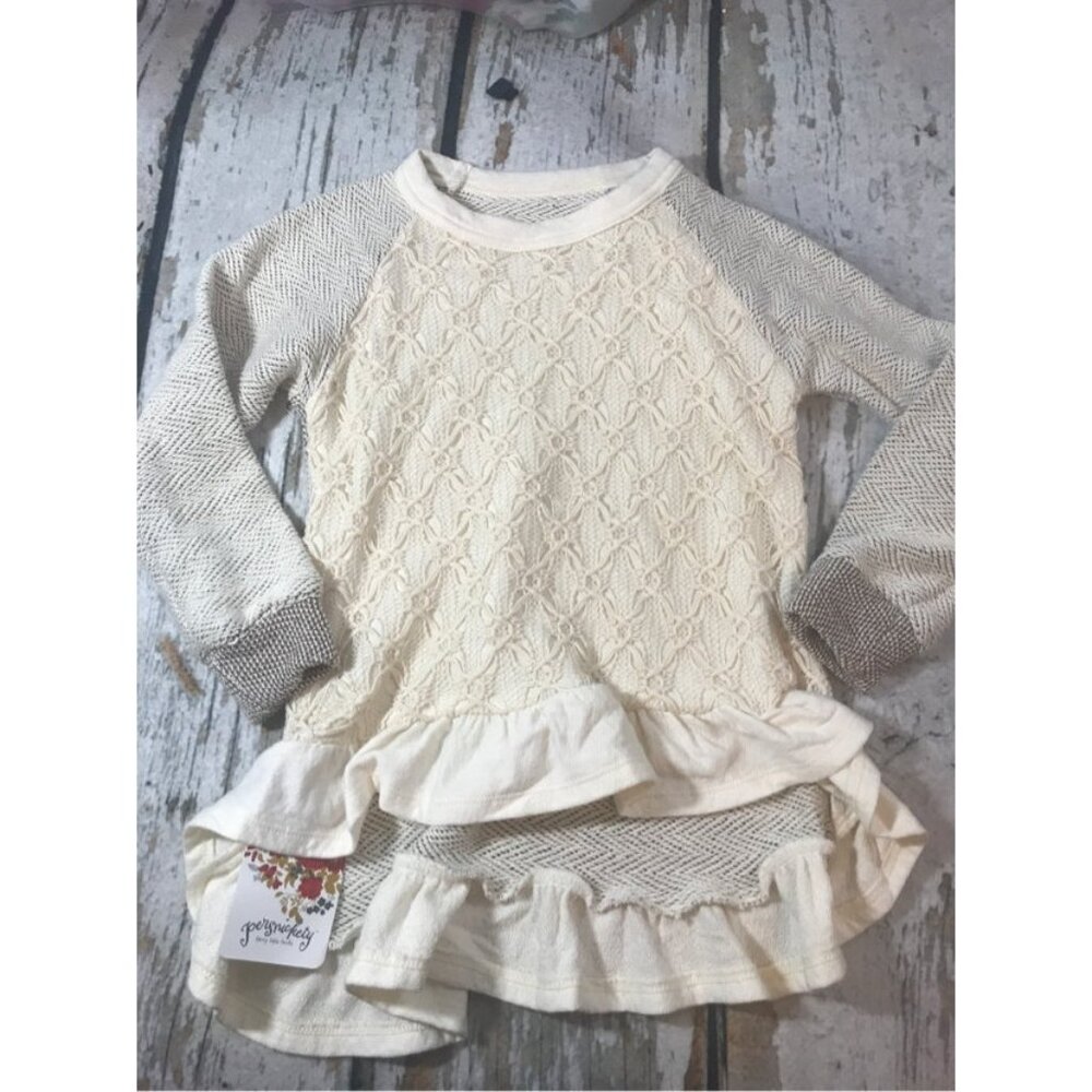 Persnickety Lace Front Sweater NWT